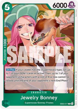 Jewelry Bonney (EB03-017) [Extra Booster: One Piece Heroines Edition] Foil One Piece Single Bandai
