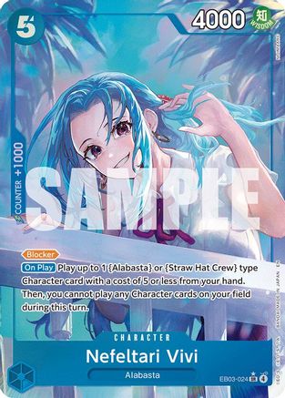 Nefeltari Vivi (024) (Alternate Art) (EB03-024) [Extra Booster: One Piece Heroines Edition] Foil One Piece Single Bandai