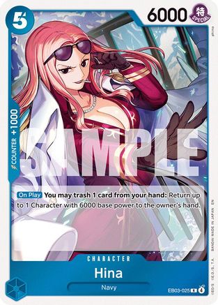 Hina (EB03-025) [Extra Booster: One Piece Heroines Edition] Foil One Piece Single Bandai