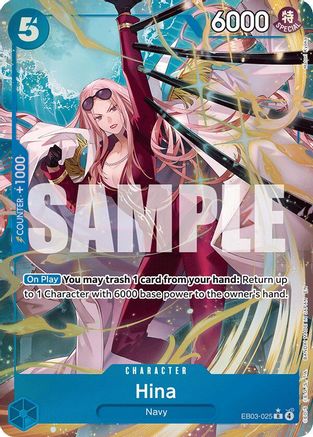 Hina (Alternate Art) (EB03-025) [Extra Booster: One Piece Heroines Edition] Foil One Piece Single Bandai