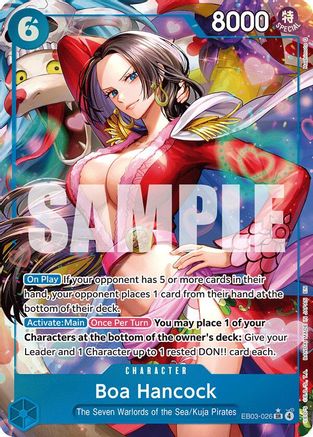 Boa Hancock (Alternate Art) (EB03-026) [Extra Booster: One Piece Heroines Edition] Foil One Piece Single Bandai