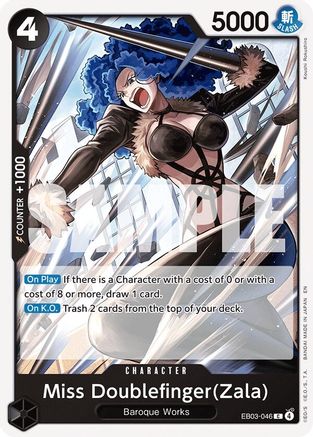 Miss Doublefinger(Zala) (EB03-046) [Extra Booster: One Piece Heroines Edition] One Piece Single Bandai