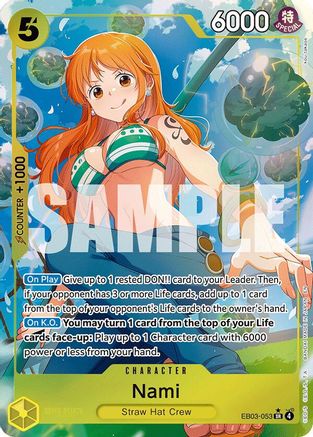 Nami (053) (Alternate Art) (EB03-053) [Extra Booster: One Piece Heroines Edition] Foil One Piece Single Bandai