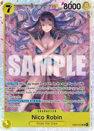 Nico Robin (055) (EB03-055) [Extra Booster: One Piece Heroines Edition] Foil One Piece Single Bandai