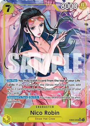 Nico Robin (055) (Alternate Art) (EB03-055) [Extra Booster: One Piece Heroines Edition] Foil One Piece Single Bandai