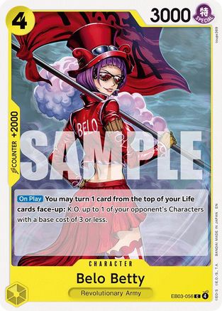 Belo Betty (EB03-056) [Extra Booster: One Piece Heroines Edition] One Piece Single Bandai