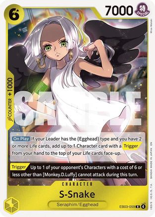 S-Snake (EB03-059) [Extra Booster: One Piece Heroines Edition] Foil One Piece Single Bandai