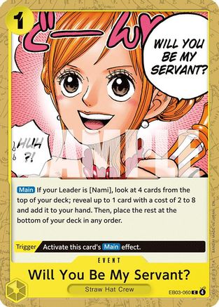 Will You Be My Servant? (EB03-060) [Extra Booster: One Piece Heroines Edition] One Piece Single Bandai