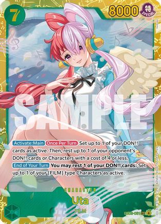 Uta (061) (EB03-061) [Extra Booster: One Piece Heroines Edition] Foil One Piece Single Bandai