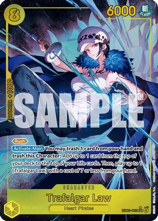 Trafalgar Law (Alternate Art) (EB03-062) [Extra Booster: One Piece Heroines Edition] Foil One Piece Single Bandai