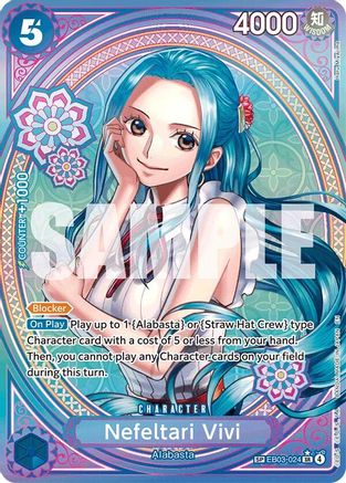 Nefeltari Vivi - 024 (SP) (EB03-024) [Extra Booster: One Piece Heroines Edition] Foil One Piece Single Bandai