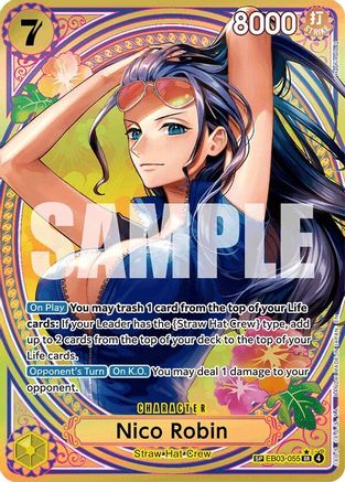 Nico Robin - 055 (SP) (EB03-055) [Extra Booster: One Piece Heroines Edition] Foil One Piece Single Bandai