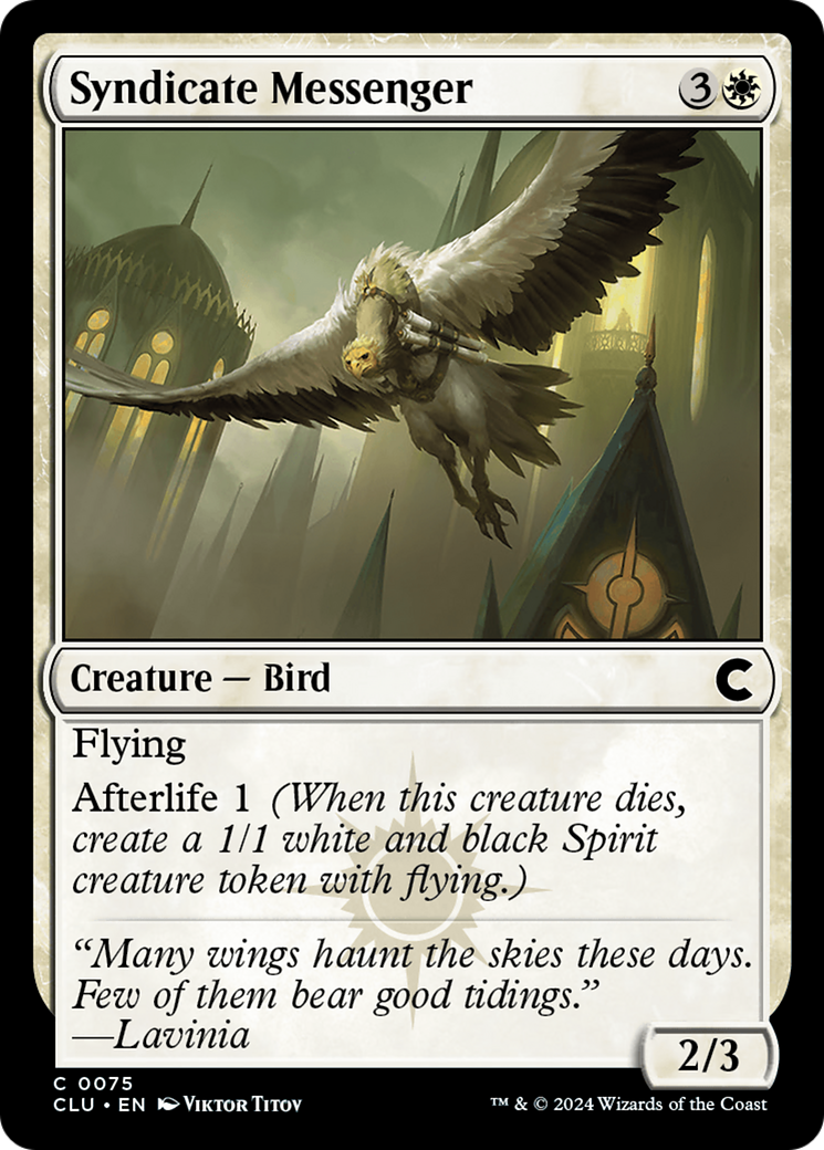 Syndicate Messenger (CLU-075) [Ravnica: Clue Edition] MTG Single Wizards of the Coast