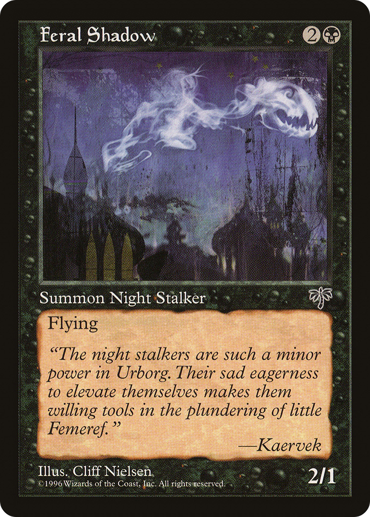 Feral Shadow (MIR-122) [Mirage] MTG Single Wizards of the Coast