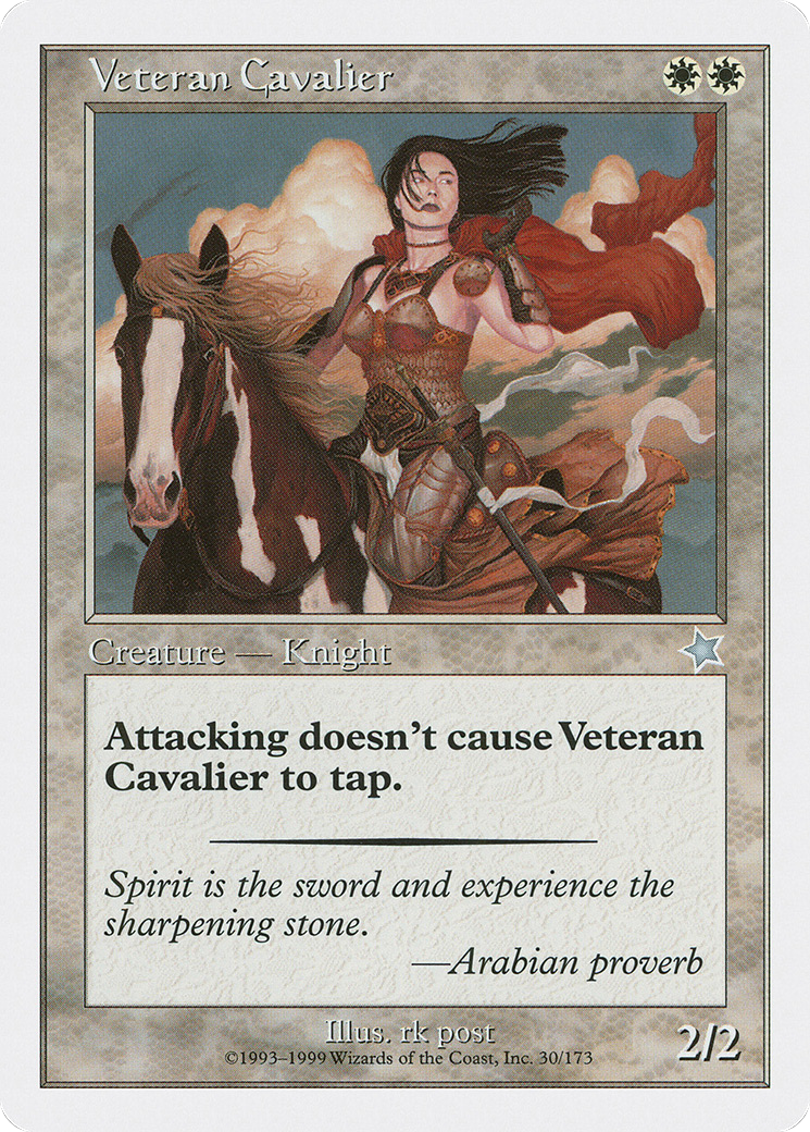 Veteran Cavalier (S99-030) [Misc] Starter 1999 MTG Single Wizards of the Coast