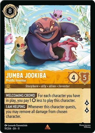 Jumba Jookiba - Prolific Inventor (19/204) [Winterspell] Cold Foil Lorcana Single Disney