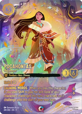 Pocahontas - Peacekeeper (Iconic) (241/204) [Winterspell] Holofoil Lorcana Single Disney