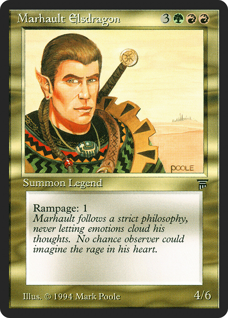 Marhault Elsdragon (LEG-244) [Oldschool] Legends MTG Single Wizards of the Coast