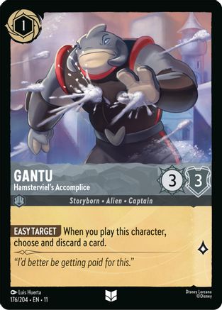 Gantu - Hamsterviel's Accomplice (176/204) [Winterspell] Cold Foil Lorcana Single Disney
