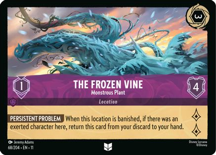 The Frozen Vine - Monstrous Plant (68/204) [Winterspell] Lorcana Single Disney