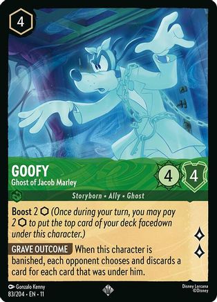 Goofy - Ghost of Jacob Marley (83/204) [Winterspell] Cold Foil Lorcana Single Disney