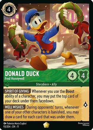 Donald Duck - Fred Honeywell (93/204) [Winterspell] Lorcana Single Disney