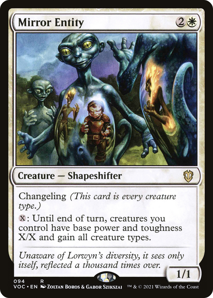 Mirror Entity (VOC-094) [Crimson Vow Commander] MTG Single Wizards of the Coast