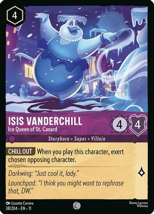 Isis Vanderchill - Ice Queen of St. Canard (38/204) [Winterspell] Cold Foil Lorcana Single Disney