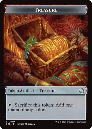 Treasure // Copy Double-Sided Token (ECC-10 // 1) [Commander: Lorwyn Eclipsed] MTG Single Commander: Lorwyn Eclipsed