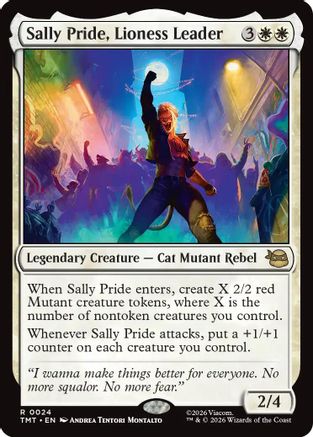 Sally Pride, Lioness Leader (TMT-024) [Teenage Mutant Ninja Turtles] MTG Single Teenage Mutant Ninja Turtles