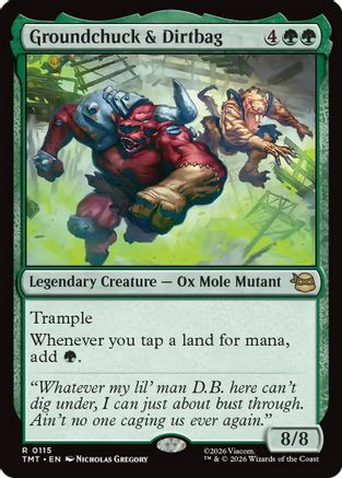 Groundchuck & Dirtbag (TMT-115) [Teenage Mutant Ninja Turtles] Foil MTG Single Teenage Mutant Ninja Turtles