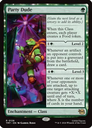 Party Dude (TMT-128) [Teenage Mutant Ninja Turtles] MTG Single Teenage Mutant Ninja Turtles