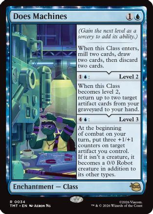 Does Machines (TMT-034) [Teenage Mutant Ninja Turtles] Foil MTG Single Wizards of the Coast