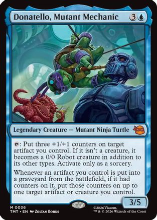 Donatello, Mutant Mechanic (TMT-036) [Teenage Mutant Ninja Turtles] MTG Single Wizards of the Coast