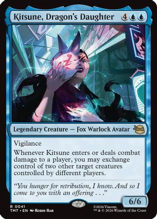 Kitsune, Dragon's Daughter (TMT-041) [Teenage Mutant Ninja Turtles] MTG Single Teenage Mutant Ninja Turtles