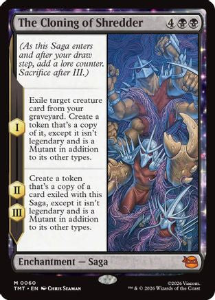 The Cloning of Shredder (TMT-060) [Teenage Mutant Ninja Turtles] Foil MTG Single Teenage Mutant Ninja Turtles