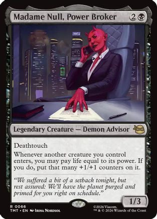 Madame Null, Power Broker (TMT-066) [Teenage Mutant Ninja Turtles] MTG Single Teenage Mutant Ninja Turtles