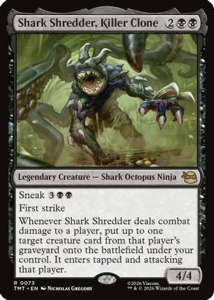 Shark Shredder, Killer Clone (TMT-073) [Teenage Mutant Ninja Turtles] Foil MTG Single Wizards of the Coast