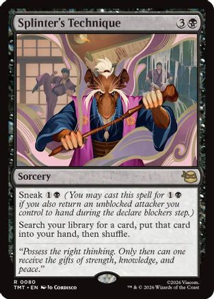 Splinter's Technique (TMT-080) [Teenage Mutant Ninja Turtles] MTG Single Teenage Mutant Ninja Turtles