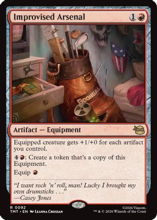 Improvised Arsenal (TMT-092) [Teenage Mutant Ninja Turtles] MTG Single Teenage Mutant Ninja Turtles