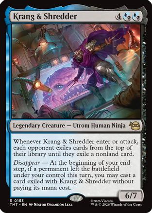 Krang & Shredder (TMT-153) [Teenage Mutant Ninja Turtles] Foil MTG Single Teenage Mutant Ninja Turtles