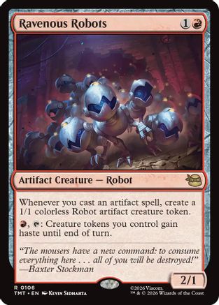 Ravenous Robots (TMT-106) [Teenage Mutant Ninja Turtles] Foil MTG Single Teenage Mutant Ninja Turtles