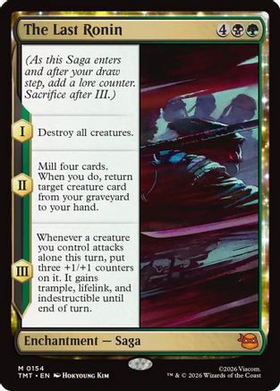 The Last Ronin (TMT-154) [Teenage Mutant Ninja Turtles] Foil MTG Single Teenage Mutant Ninja Turtles