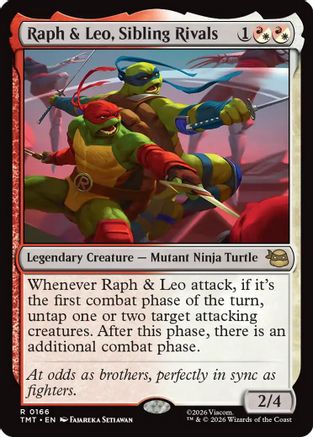Raph & Leo, Sibling Rivals (TMT-166) [Teenage Mutant Ninja Turtles] MTG Single Teenage Mutant Ninja Turtles