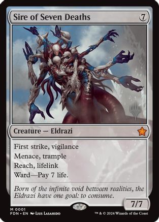 Sire of Seven Deaths (PPECL-001) [Promo Pack: Lorwyn Eclipsed] MTG Single Promo Pack: Lorwyn Eclipsed
