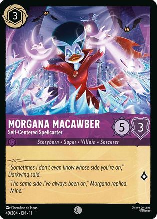 Morgana Macawber - Self-Centered Spellcaster (40/204) [Winterspell] Cold Foil Lorcana Single Disney
