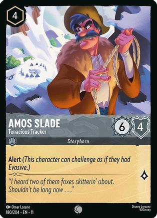 Amos Slade - Tenacious Tracker (180/204) [Winterspell] Lorcana Single Disney