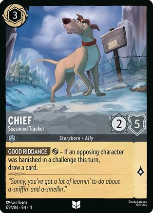 Chief - Seasoned Tracker (179/204) [Winterspell] Lorcana Single Disney