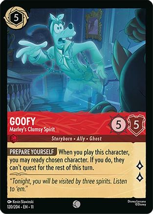 Goofy - Marley's Clumsy Spirit (120/204) [Winterspell] Cold Foil Lorcana Single Disney