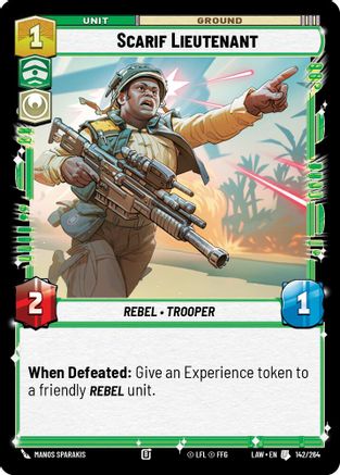 Scarif Lieutenant (142/264) [A Lawless Time] Star Wars: Unlimited Single Disney